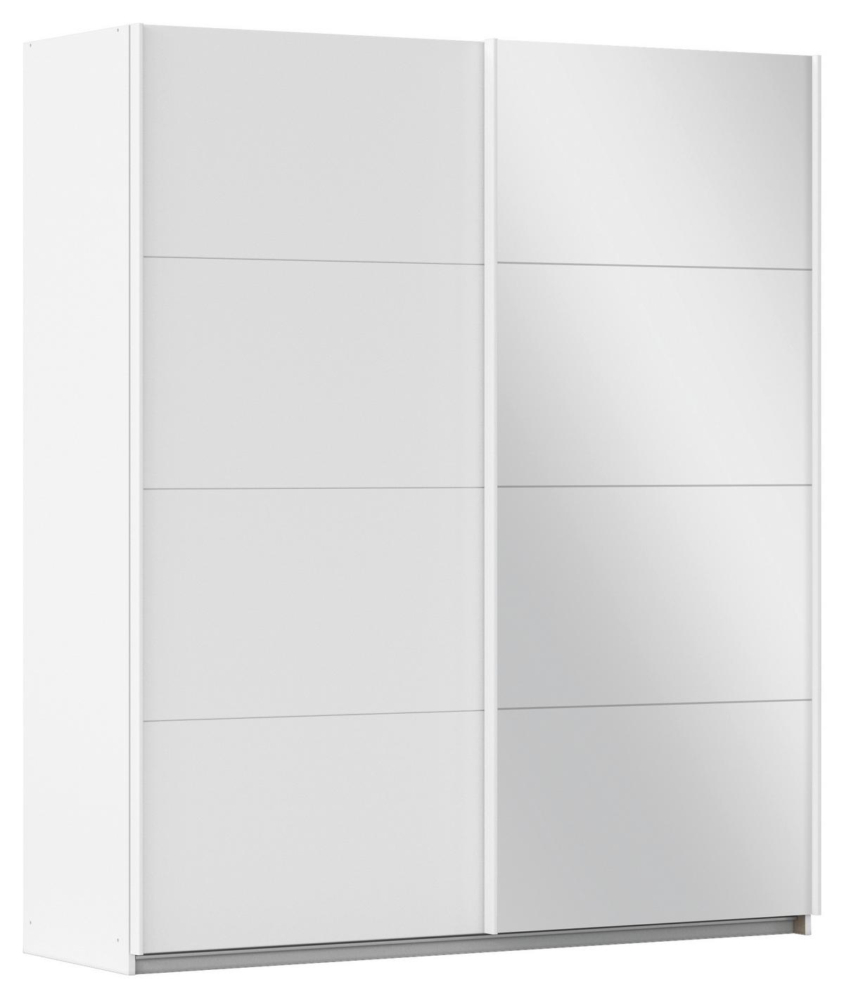 Schwebetürenschrank Scala Weiß - Weiß, MODERN, Holzwerkstoff/Metall (181/210/57cm) - Rauch Möbel