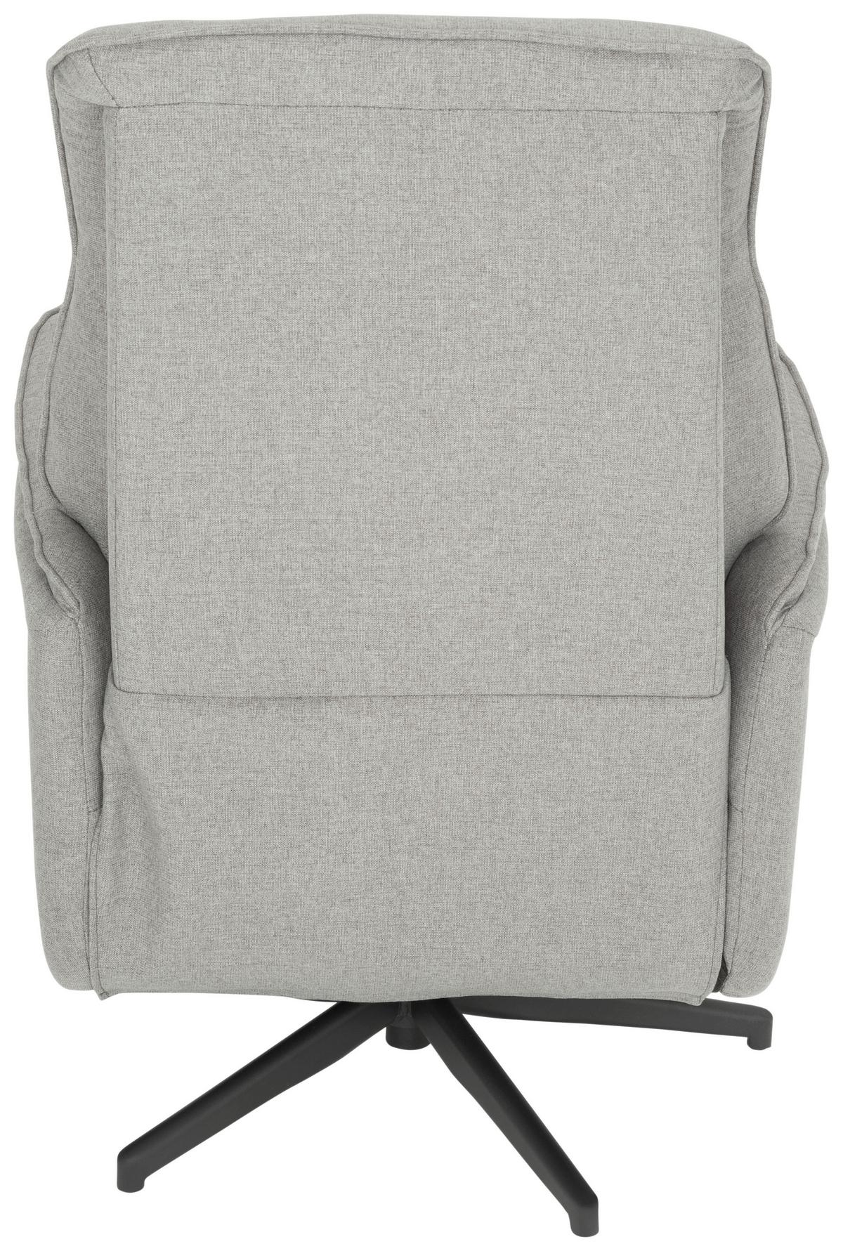 FOTEL TELEWIZYJNY TANJA - czarny/szary, Design, metal/tkanina (71/105/85cm) - MID.YOU