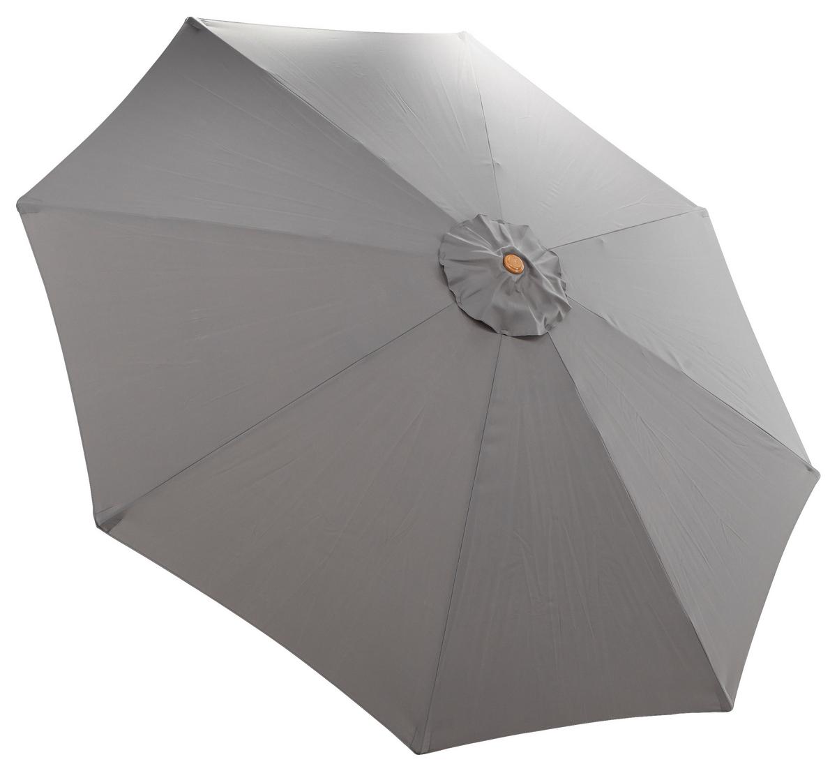 SONNENSCHIRM IXOS - Grau, KONVENTIONELL, Holz/Textil (300/244cm) - Gardenson