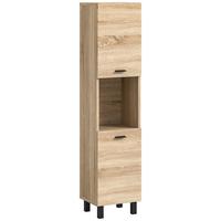 Srednje Visoka Omara Boston, Barva Hrasta - hrast sonoma, Moderno, umetna masa/leseni material (30/125/29cm) - MID.YOU