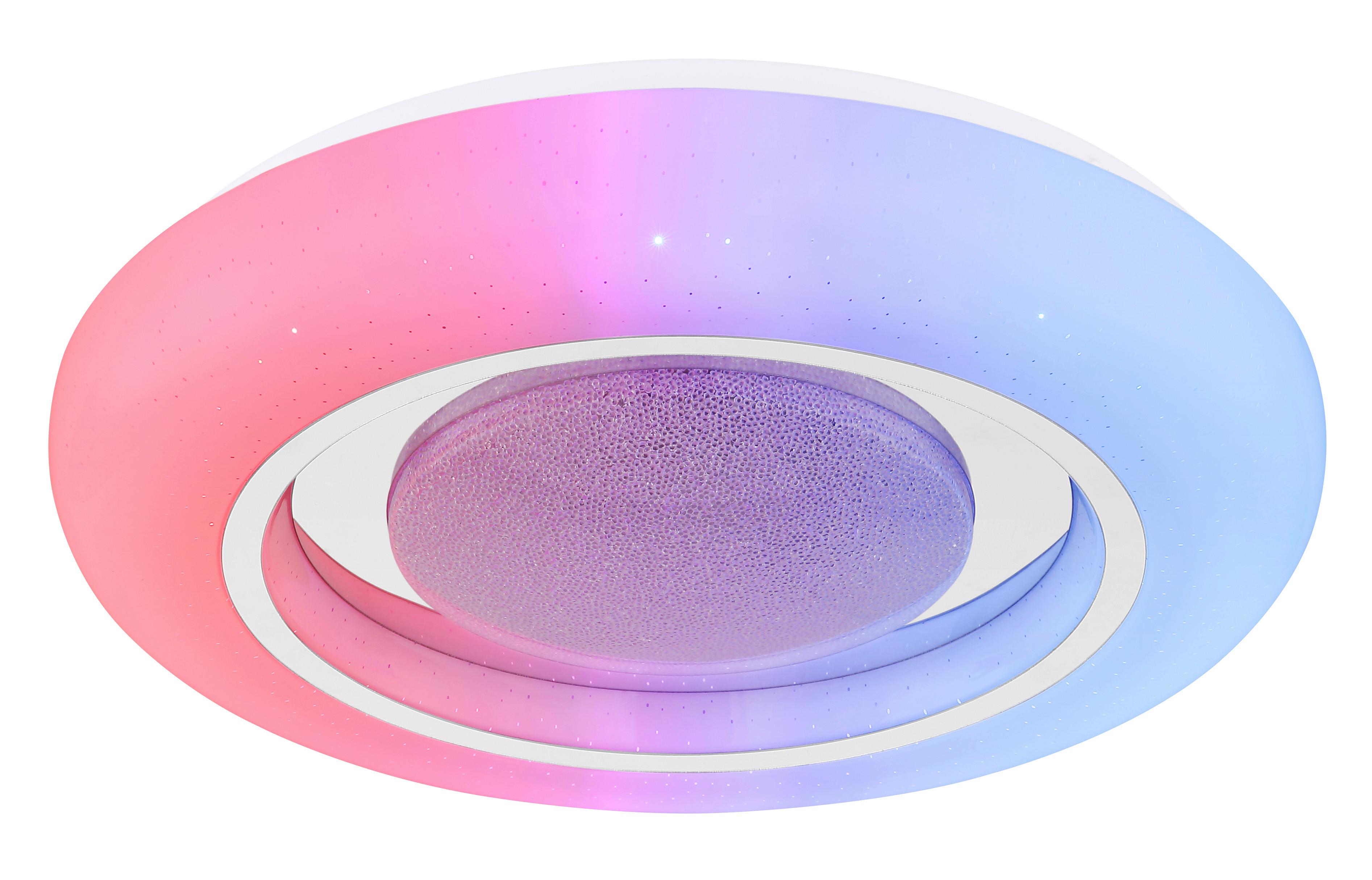 Stropna Svetilka Sally, S Sijalko - bela/opal, Trend, kovina/umetna masa (39/8cm) - Globo