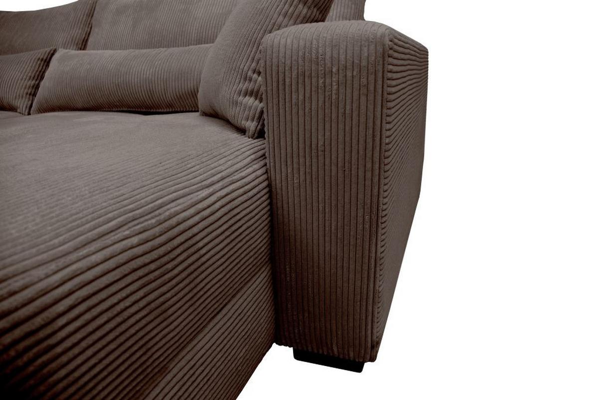 Kutna Garnitura Xela - tamno siva/crna, Moderno, tekstil (265/170cm) - Modern Living