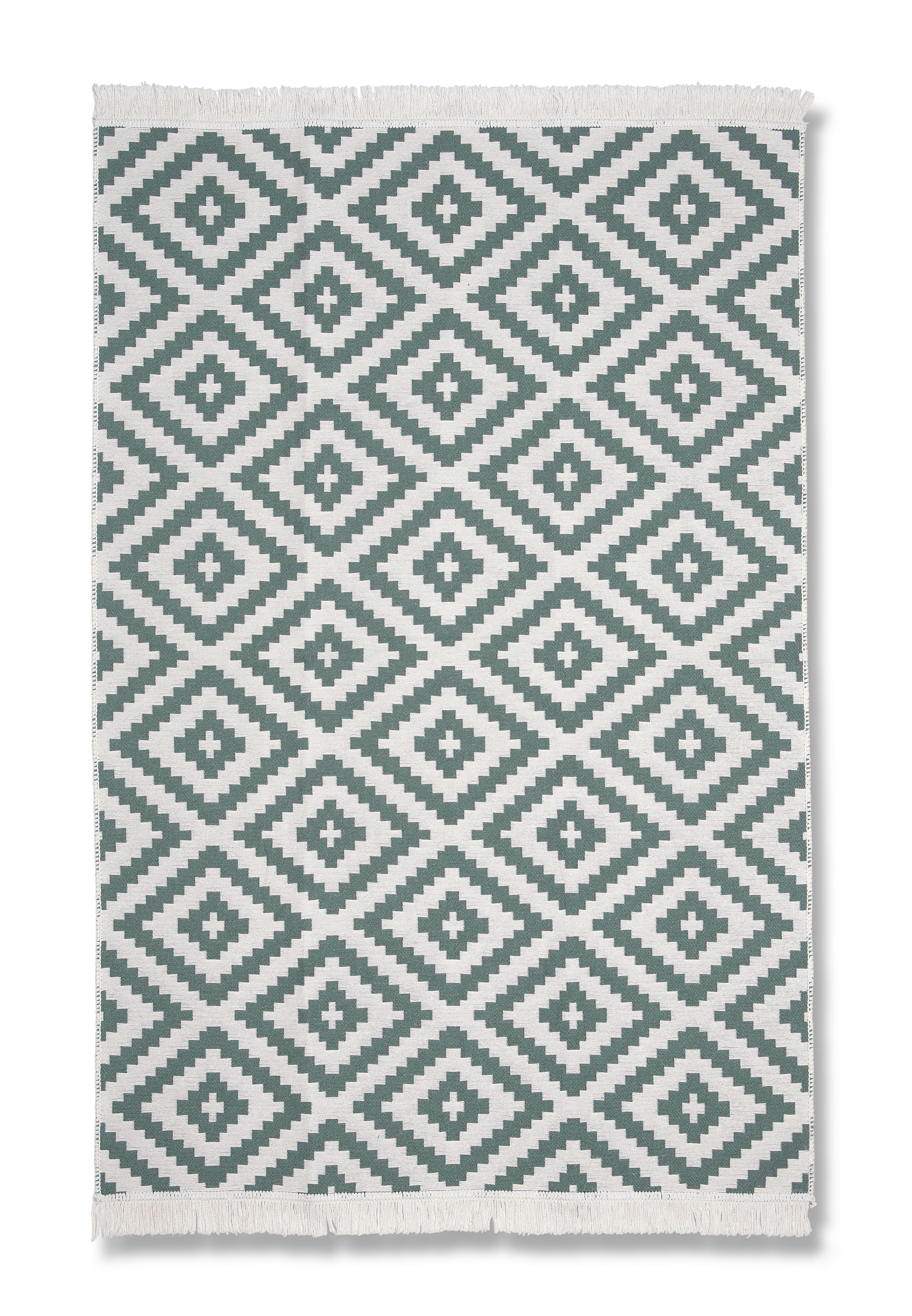Kézi Szövésű Szőnyeg Inaya 80/150cm - fehér/zöld, Modern, textil (80/150cm) - Mömax