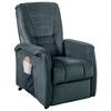 Relaxsessel Harry Dunkelblau Velours - Schwarz/Braun, Design, Kunststoff/Textil (77/107/88cm) - Livetastic