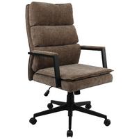 FOTEL SZEFA DORA - czarny/szary, Modern, tworzywo sztuczne/metal (58/110-120/62cm) - MID.YOU