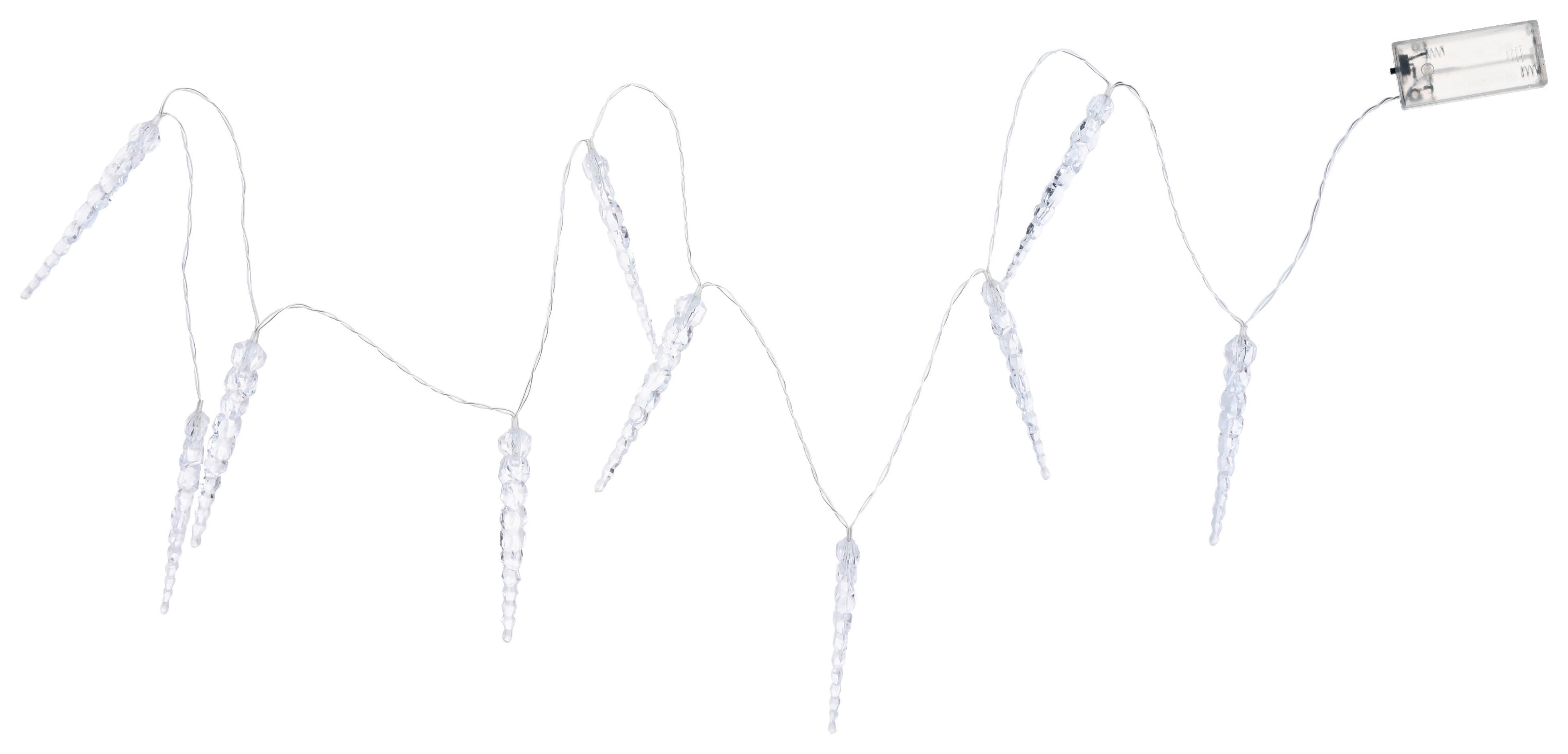 Lichterkette Ice Transparent - Transparent, Konventionell, Kunststoff/Metall (150cm) - Mömax