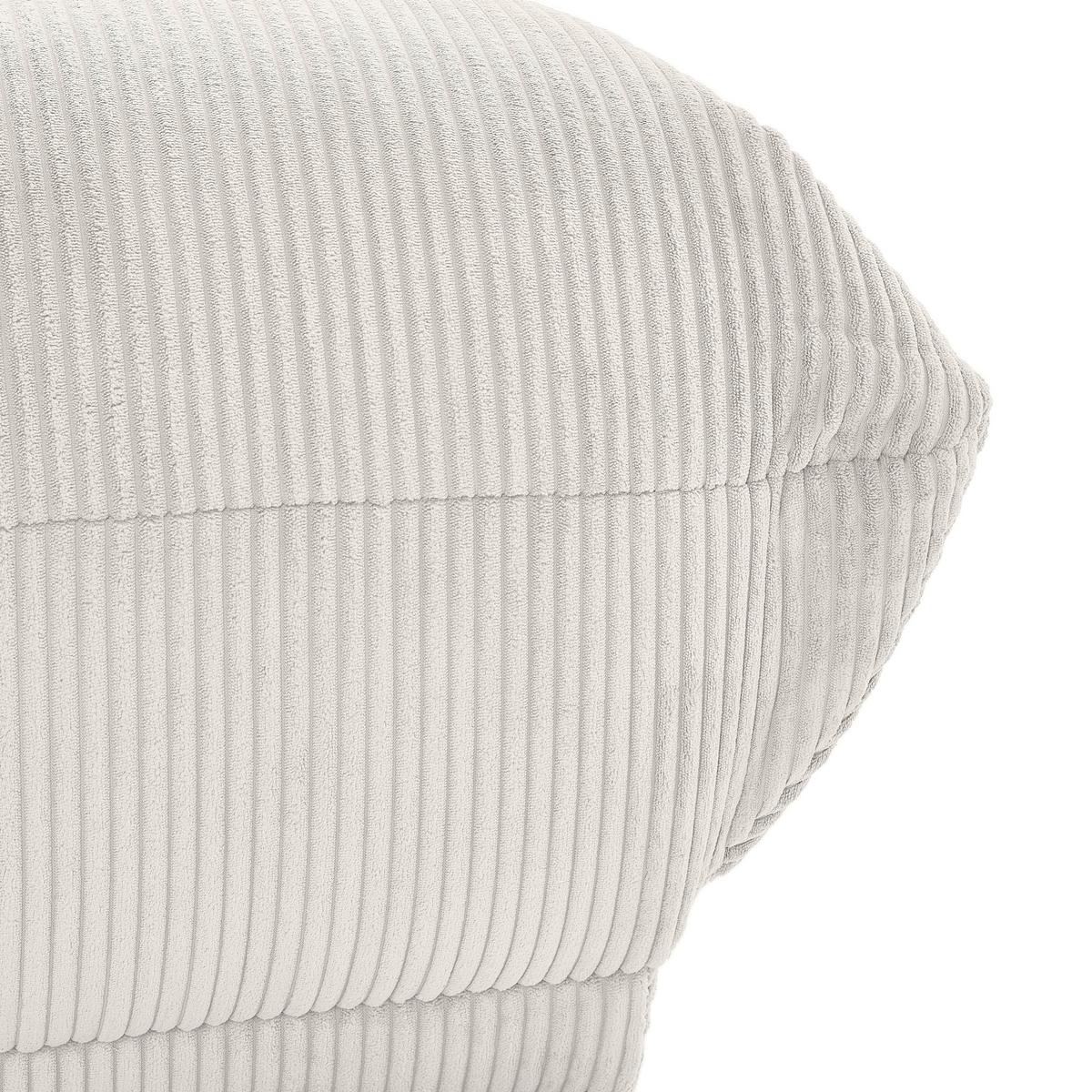 Modul Sofaelement Giselle Weiß - Weiß, Trend, Textil (105/80/112cm) - Livetastic