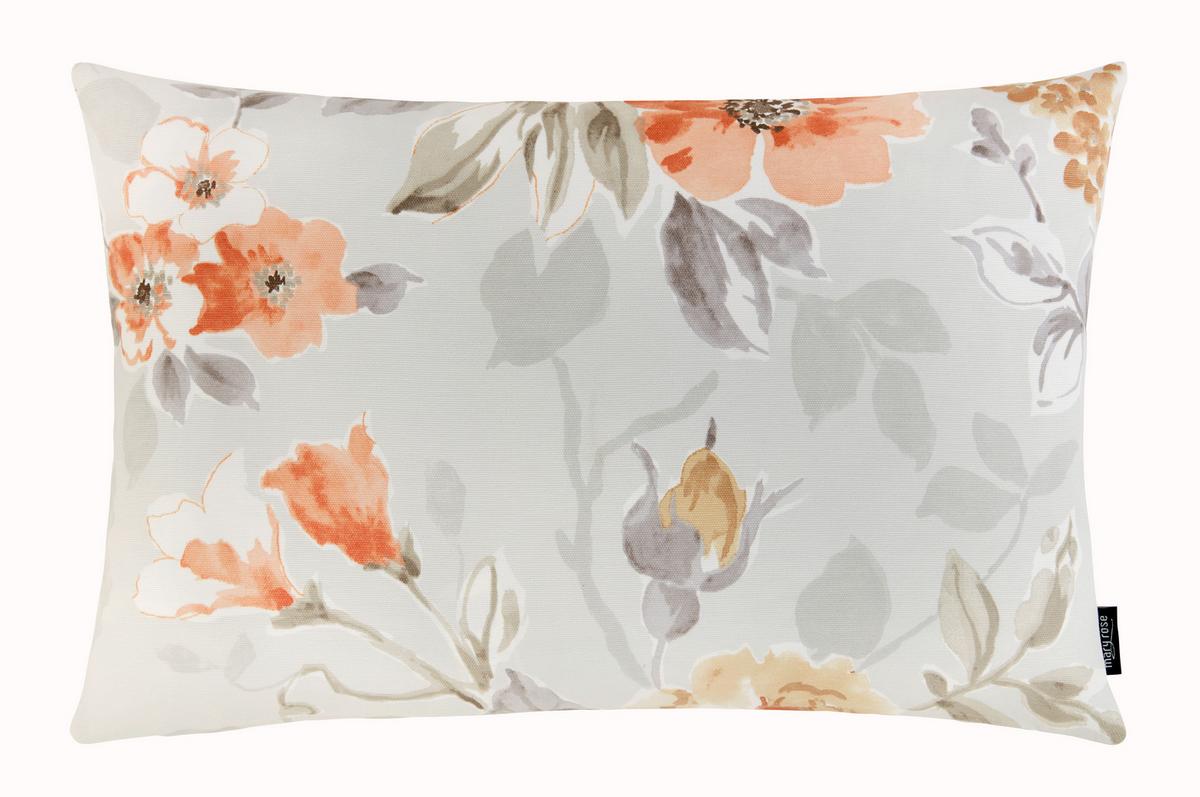 Zierkissen Olivia in Orange/Weiß ca. 40x60cm - Orange/Weiß, MODERN, Textil (40/60cm) - Mary's