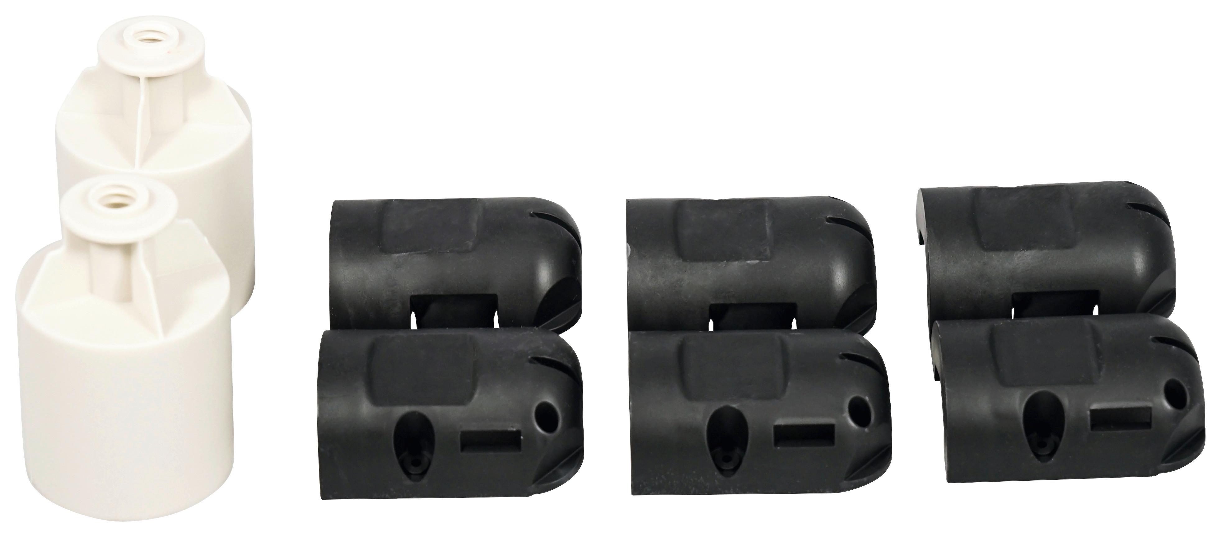 Fußverlängerung Fitsall II Schwarz/Weiß - Schwarz/Weiß, Basics, Kunststoff (10cm) - AEG