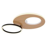 Stropna Led-svetilka Forsi, S Sijalko - črna/bela, Design, kovina/umetna masa (61,2/40/10,5cm) - Globo