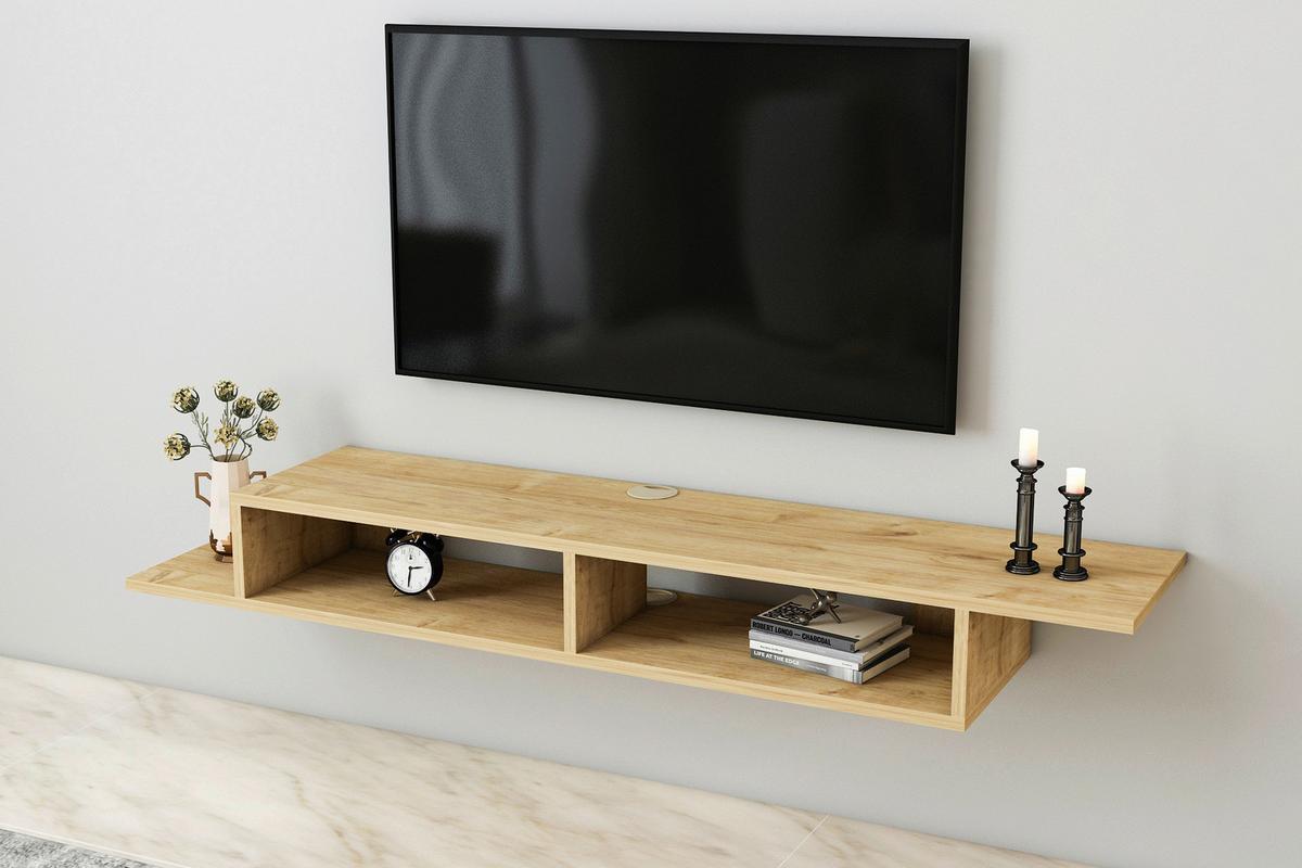Wandboard Artemis ca. 149x14,4x30 cm Eichefarben - Eichefarben, Design, Holzwerkstoff (149/16,4/29,6cm) - Livetastic