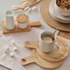 SOCKER- OCH MJÖLKSET EMILIA - vit/naturfärgad, Modern, keramik/naturmaterial - Zandiara