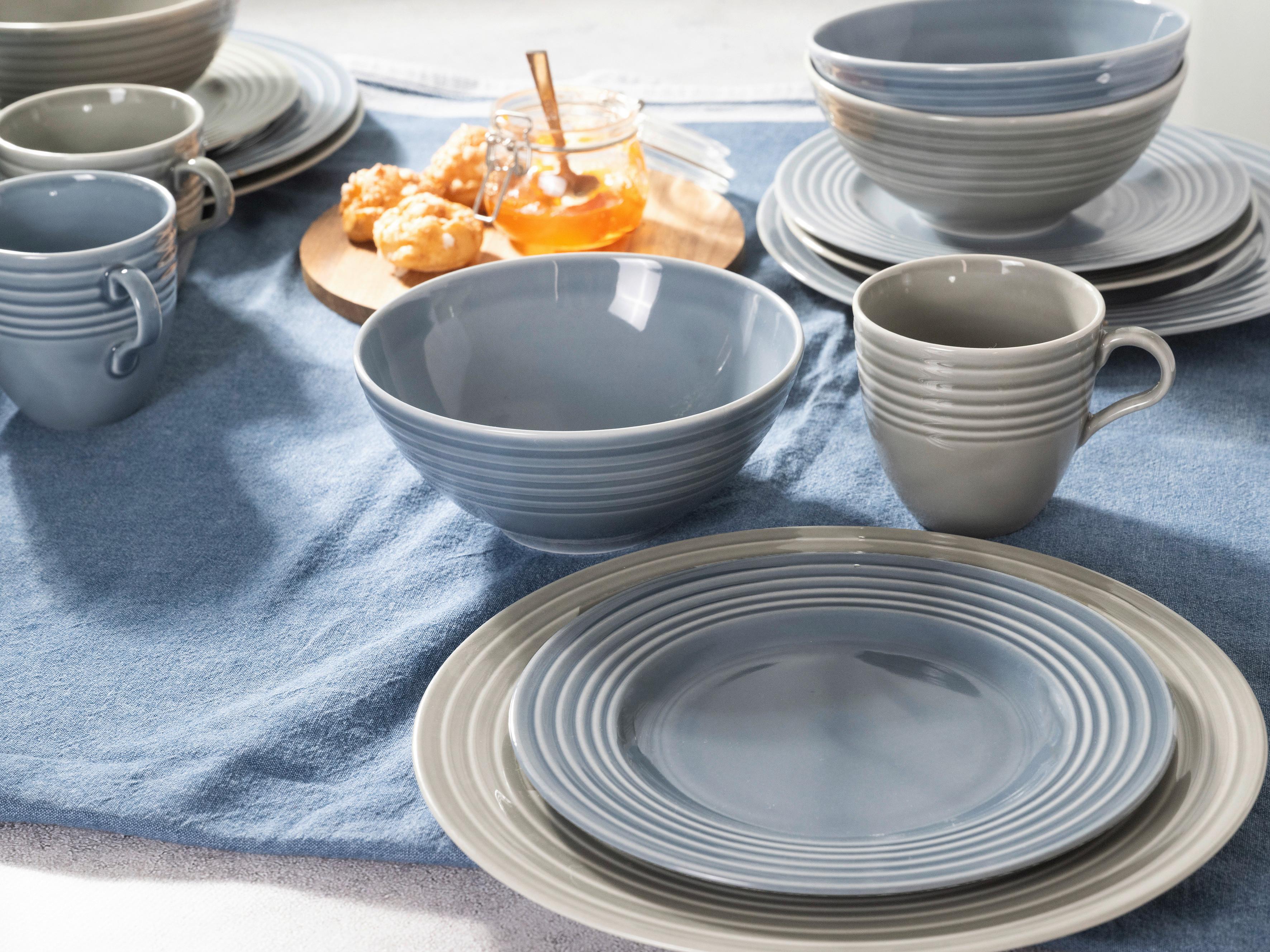 Kombinirani Servis Stripes, 16-Delni - večbarvno, Basics, keramika - Creatable