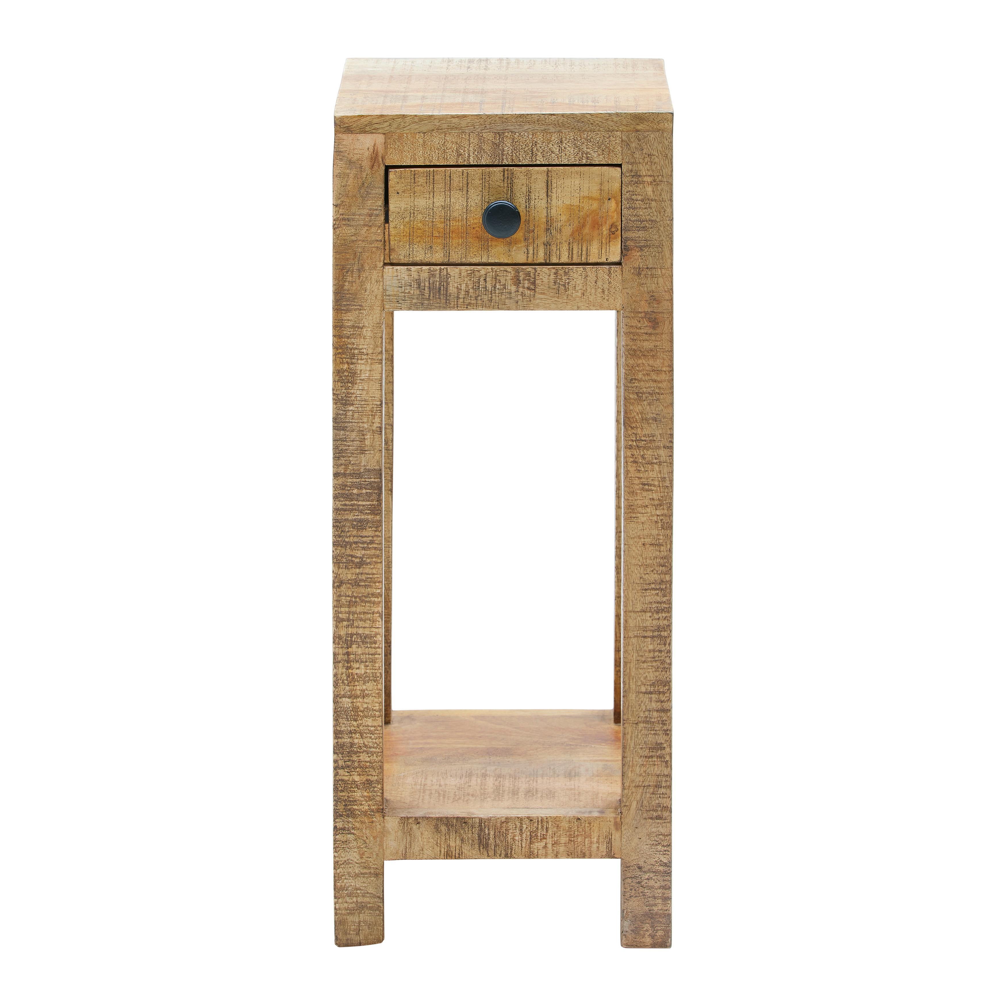 Blumentisch in Naturfarben - Naturfarben, Natur, Holz (30/75/30cm) - Zandiara