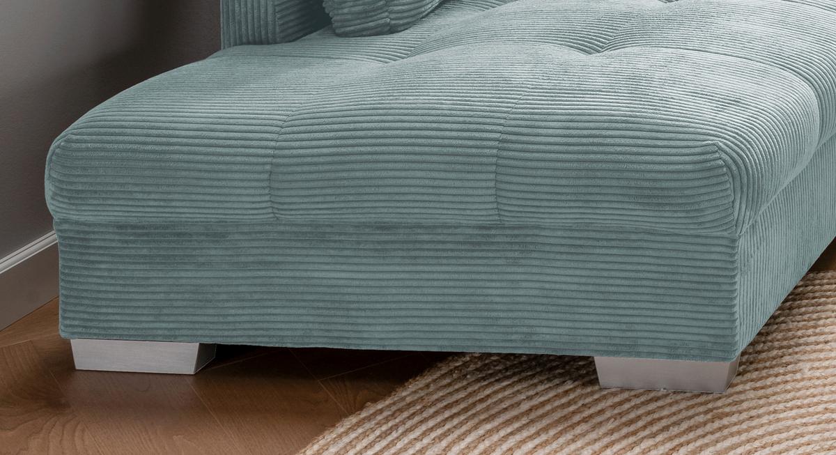 Colțar ALVITO - albastru deschis/petrol, Design, textil (202/298cm) - MID.YOU