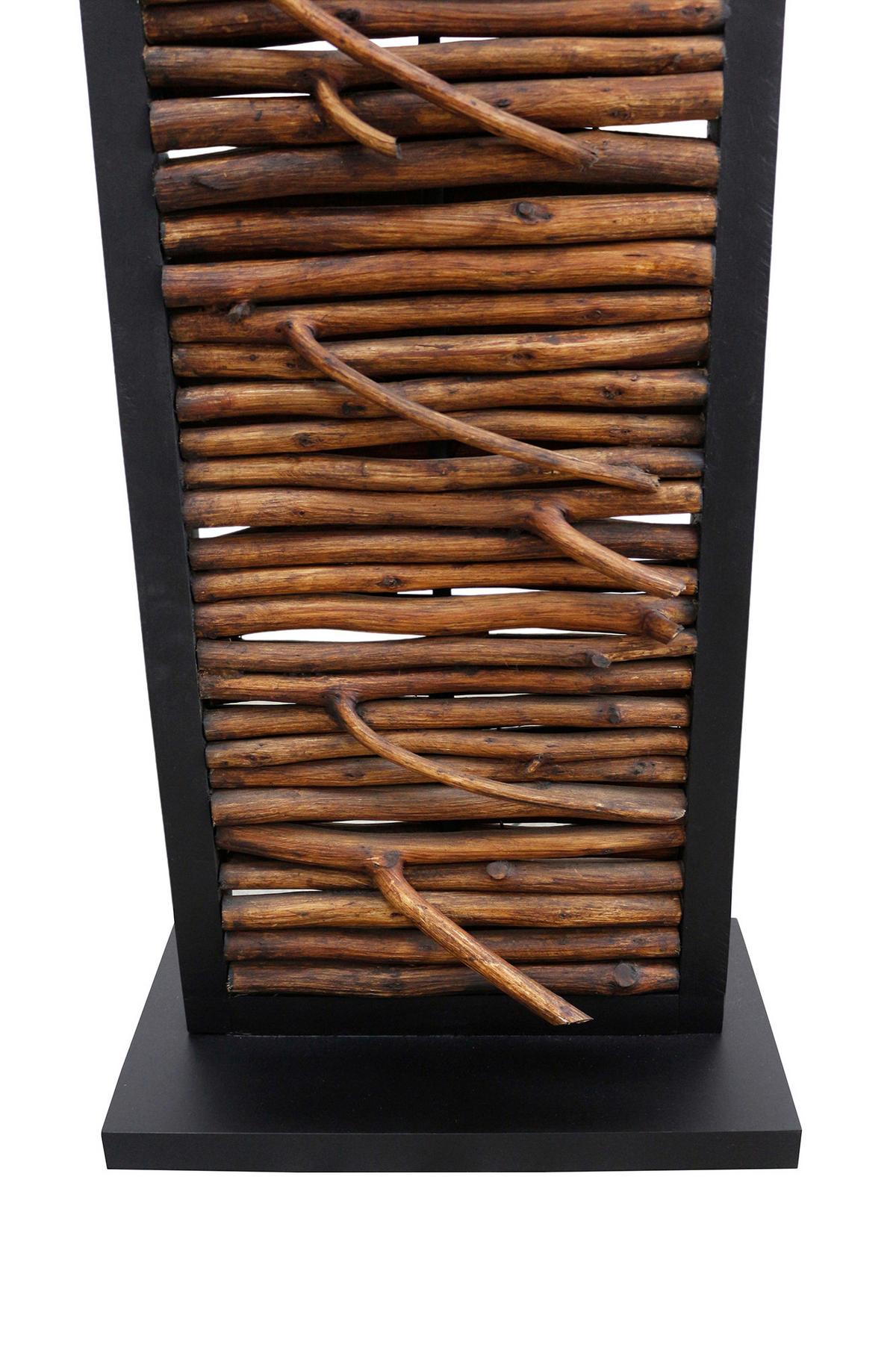 Stoječa Svetilka Driftwood - zlate barve/črna, Design, kovina/tekstil (35/163/20cm) - P & B