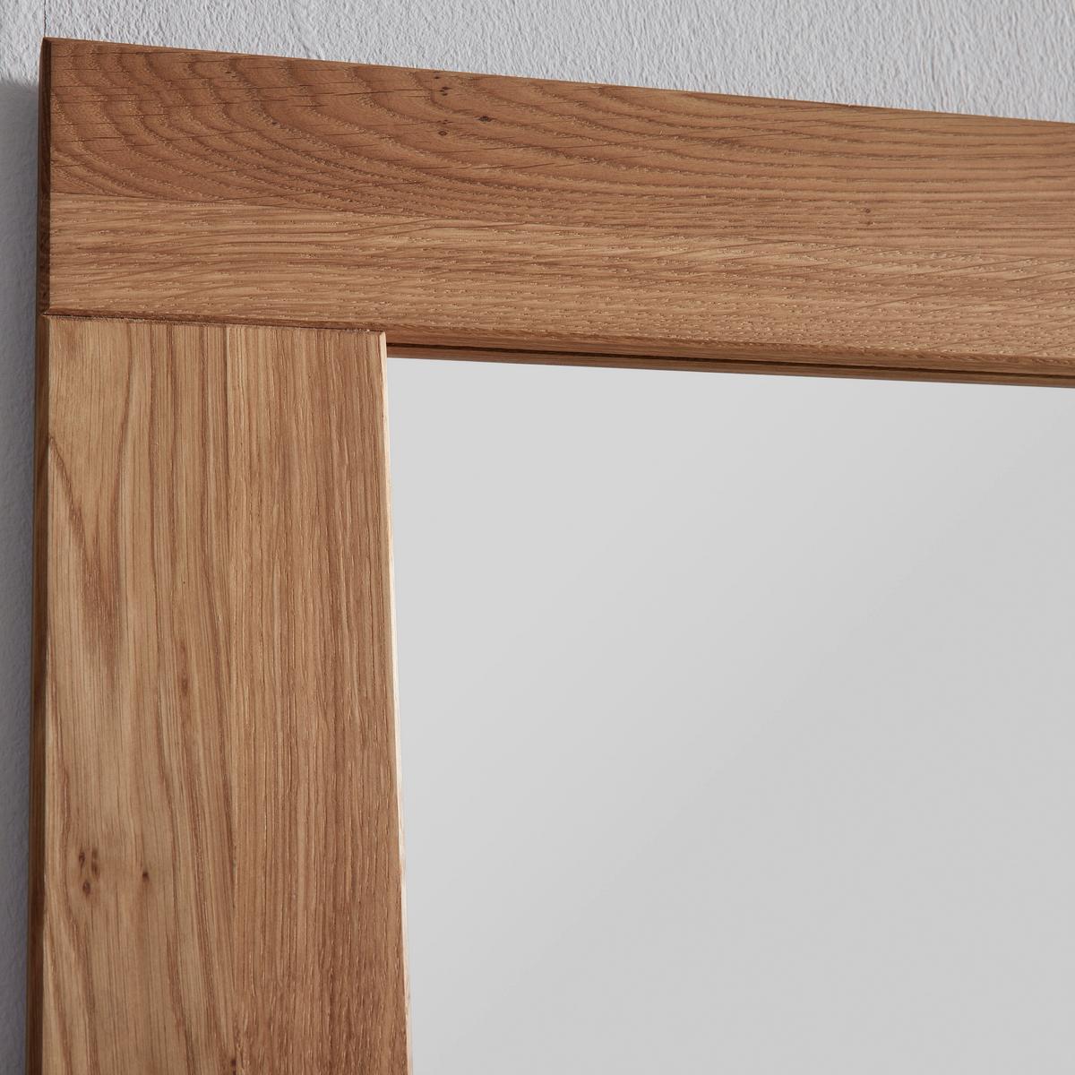 Garderobenschrank Lola in Wildeiche - Wildeiche/Schwarz, Lifestyle, Glas/Naturmaterialien (70/196/40cm) - ecoTree