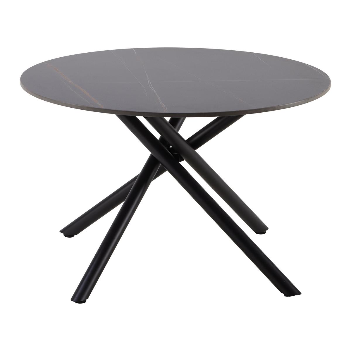 Couchtisch Marbella Schwarz - Schwarz, MODERN, Keramik/Metall (70/70/44cm) - Mömax
