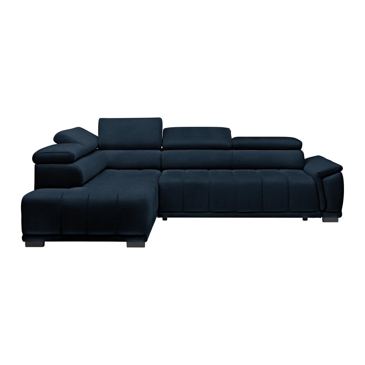 Kutna Garnitura Gremio - tamno plava/crna, Moderno, tekstil/plastika (206/283cm) - Modern Living