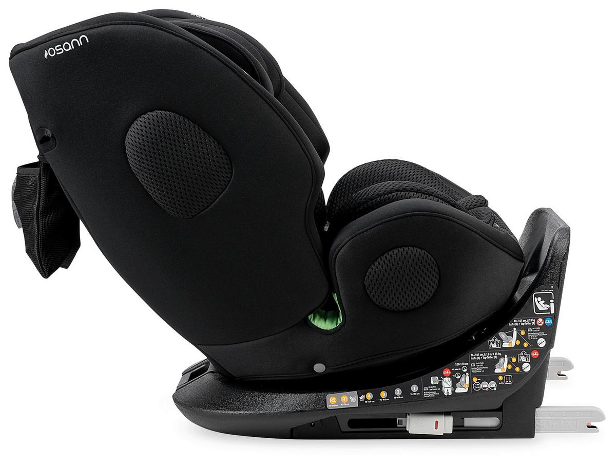 FOTELIK SAMOCHODOWY OBROTOWY ONE360 KLIMAX - czarny, Basics, tkanina (48/43/58cm) - Osann