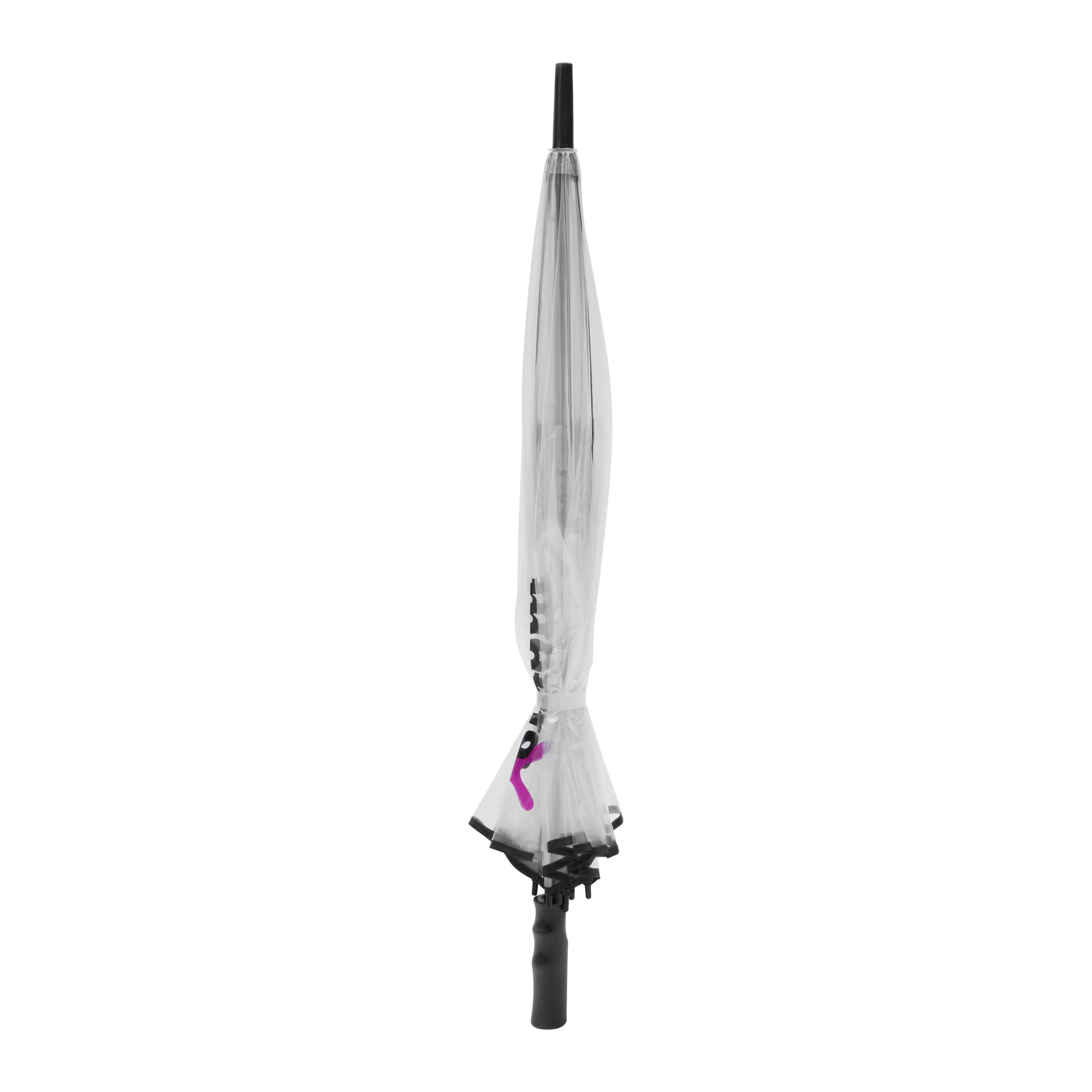 PARAPLY LIVIA - L -EXT- - svart/transparent, Modern, metall/plast (104cm) - Mömax