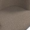 CHAISE ACCOUDOIRS NELA - noir/marron, MODERN, métal/textile (62/77/62cm) - Bessagi Home