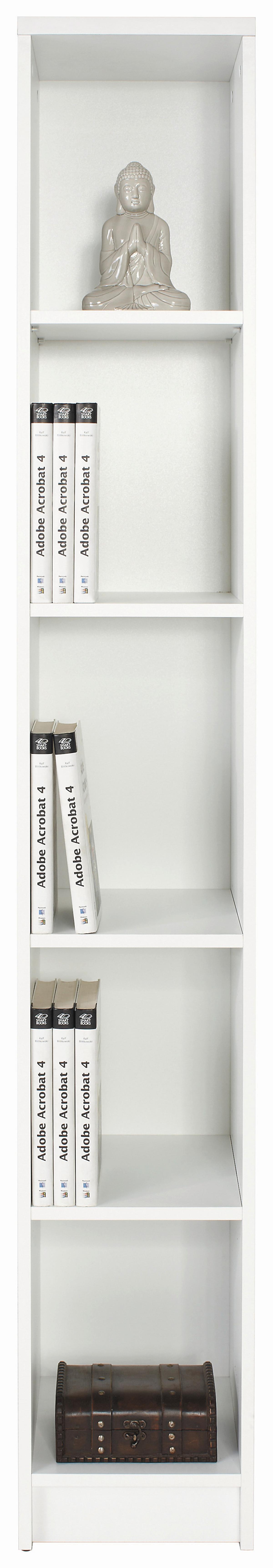 Polica 4-You - bijela, Moderno, drvni materijal (30/189,5/35,2cm) - Modern Living