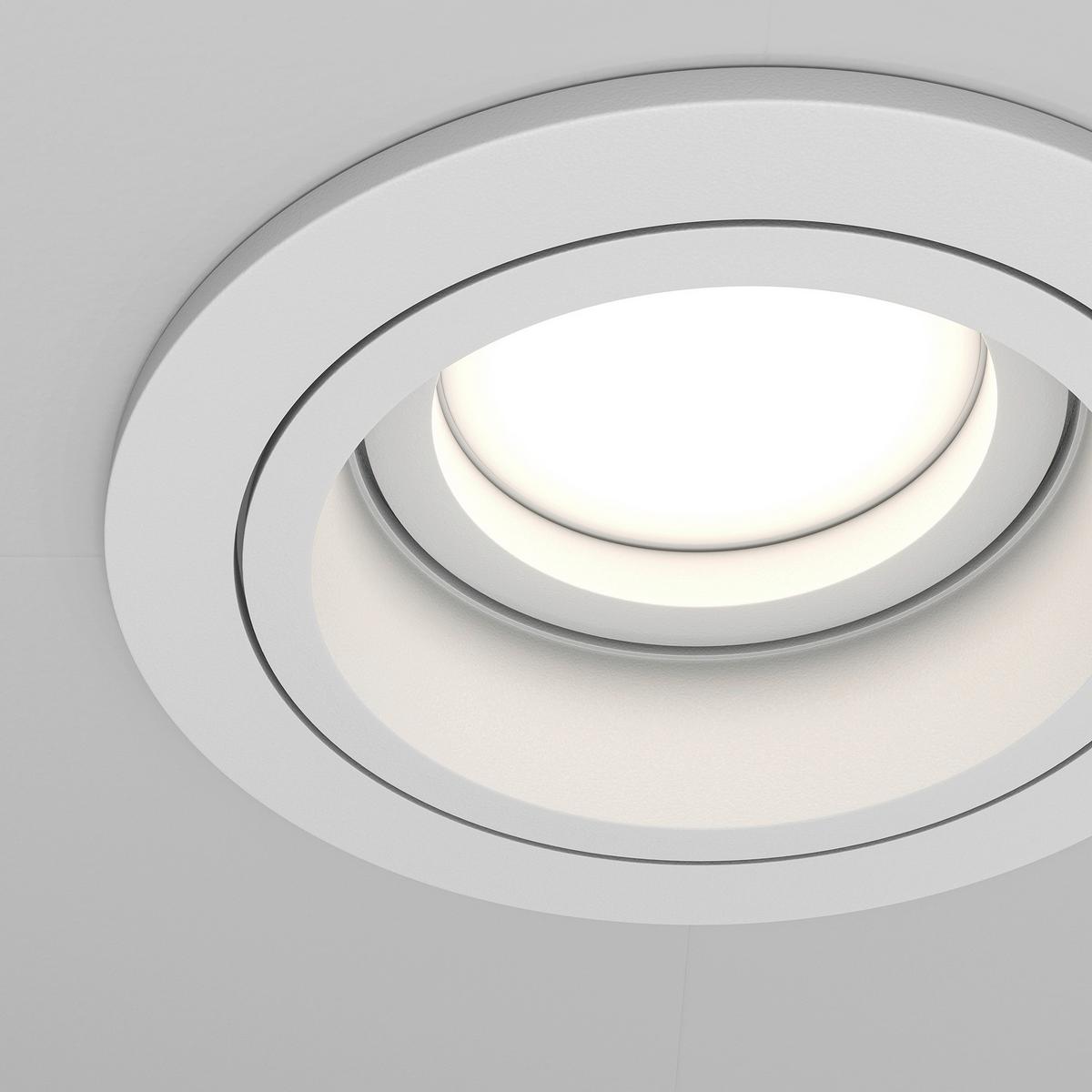 LED-EINBAUSPOT ATOM - Weiss, Trend, Metall (9,2/4/9,2cm) - MAYTONI