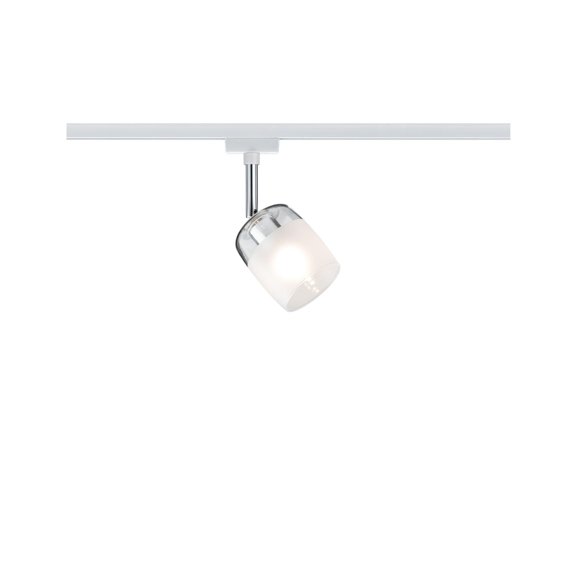 Schienensystem-Strahler Spot Blossom in Weiß max. 10 Watt - Weiß, Design, Glas/Metall (7,4/12,8/11,5cm) - Paulmann