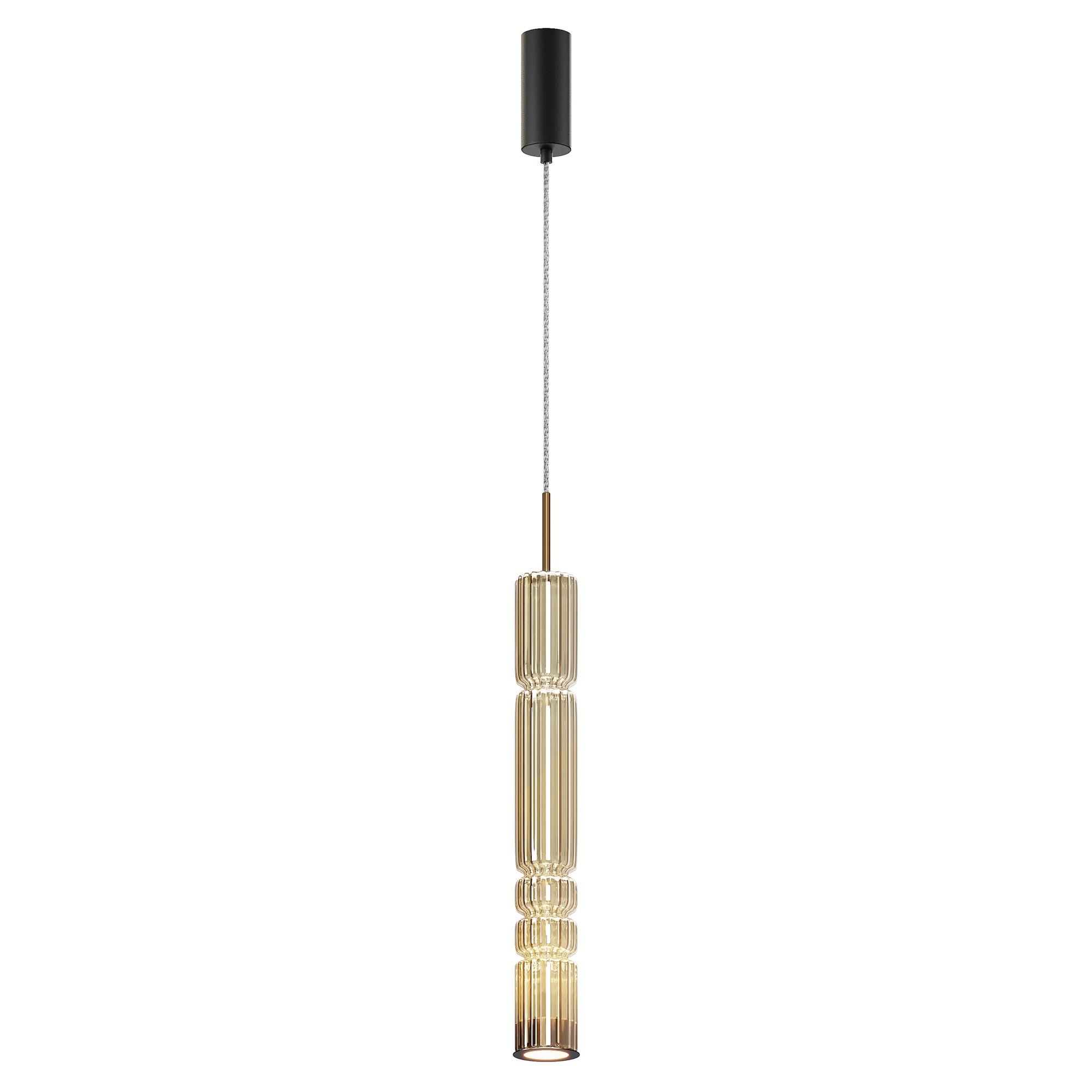 Pendelleuchte Mod272pl-L12bs3k - Schwarz, Design, Metall (8/384cm) - MAYTONI