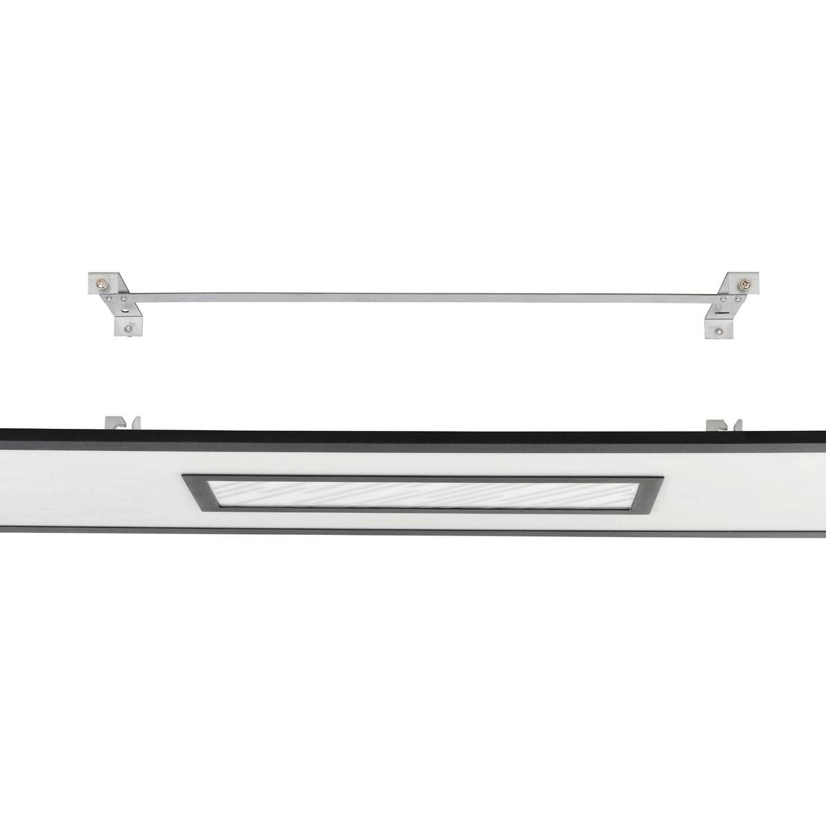Deckenleuchte 900573_bordonara - Weiss/Schwarz, Basics, Kunststoff/Metall (119,5/29,5/5cm) - Eglo