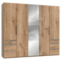 Ormar S Klasičnim Vratima Level 36a - srebrne boje/boje hrasta, Moderno, staklo/drvni materijal (250/216/58cm) - Modern Living