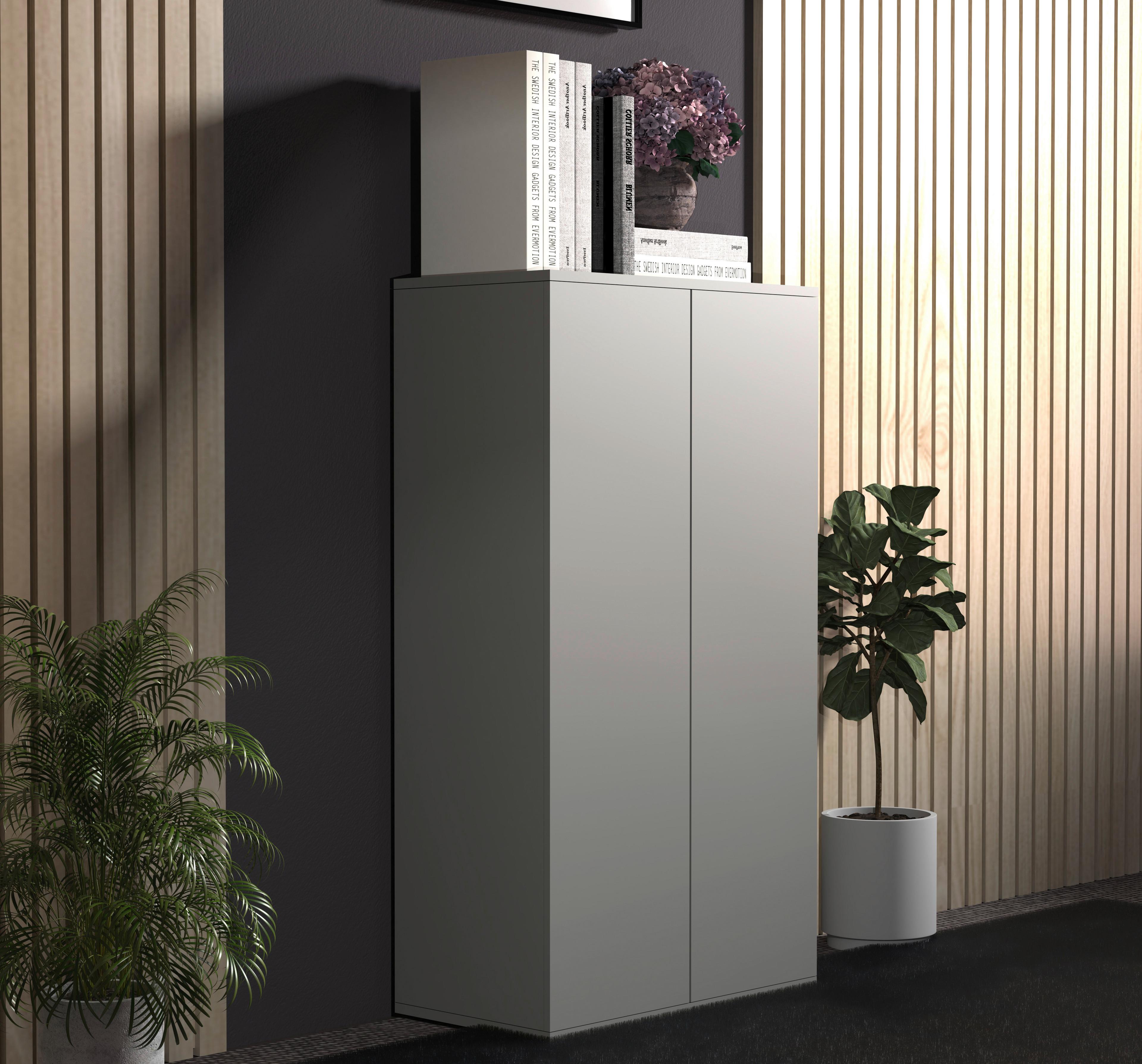 HIGHBOARD DALOSA - Grau, Design, Holzwerkstoff (60/108/32cm) - MID.YOU