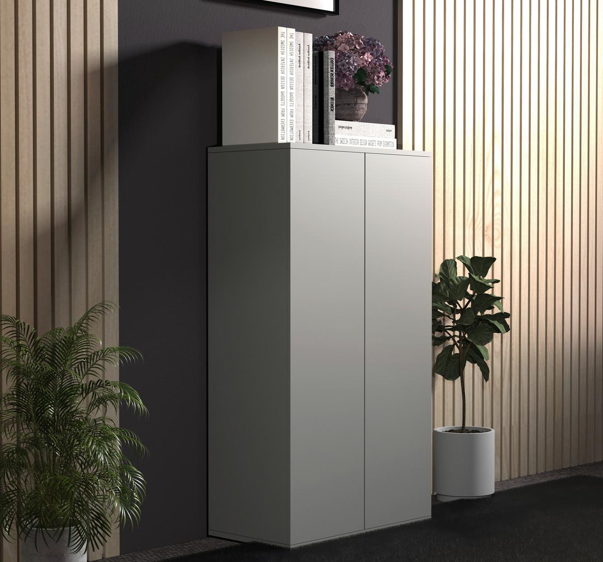 HIGHBOARD DALOSA - Grau, Design, Holzwerkstoff (60/108/32cm) - MID.YOU