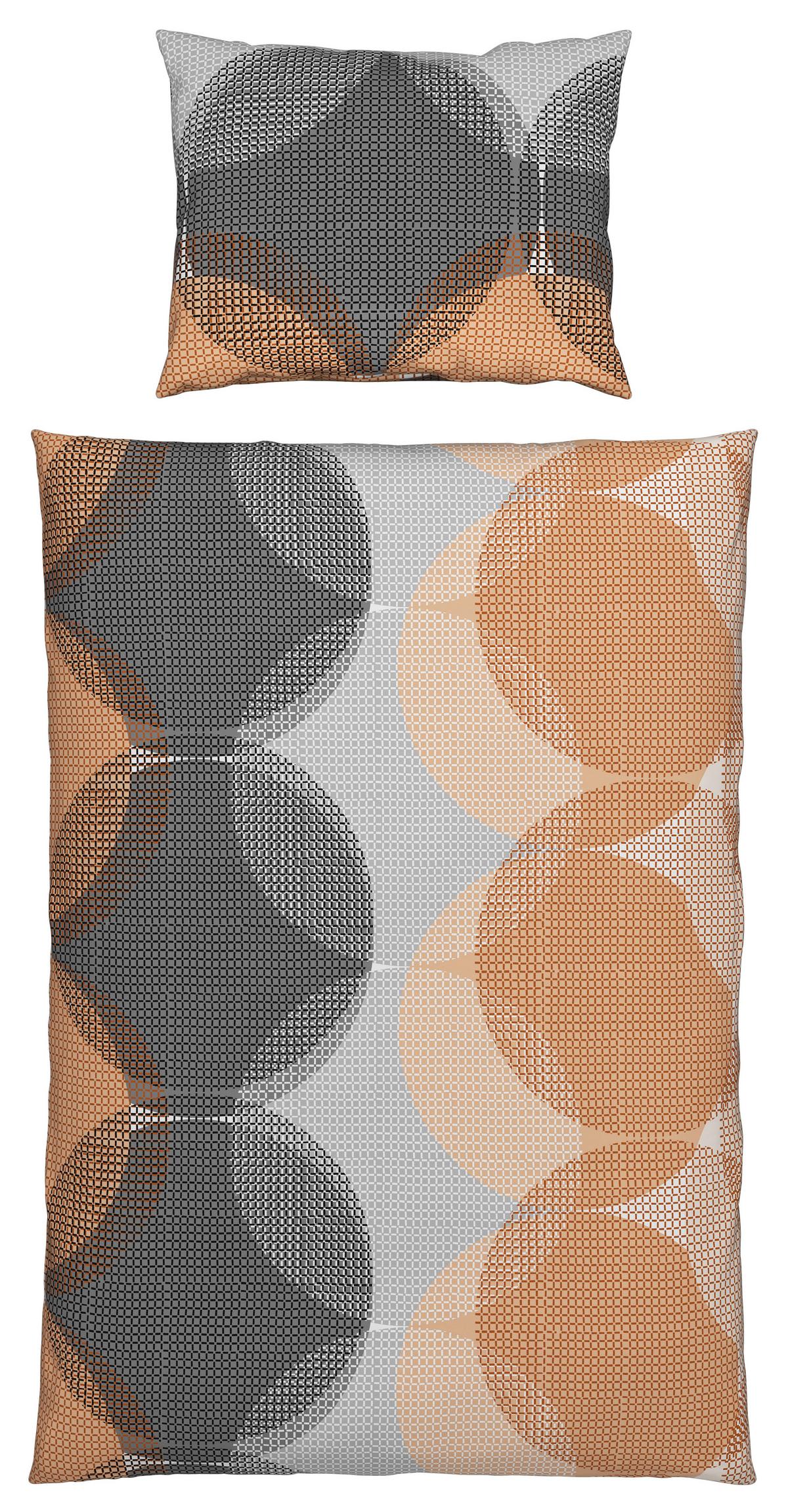 Ágyneműhuzat-garnitúra Chiara - bézs/szürke, Natur, textil (140/200cm) - Modern Living