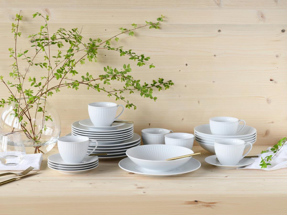 Kombinirani Servis Valencia, 30-Delni - bela, Design, keramika - Creatable