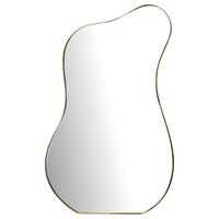 WANDSPIEGEL WL7.113 - Goldfarben, Design, Glas/Metall (60/100/2,5cm) - MID.YOU