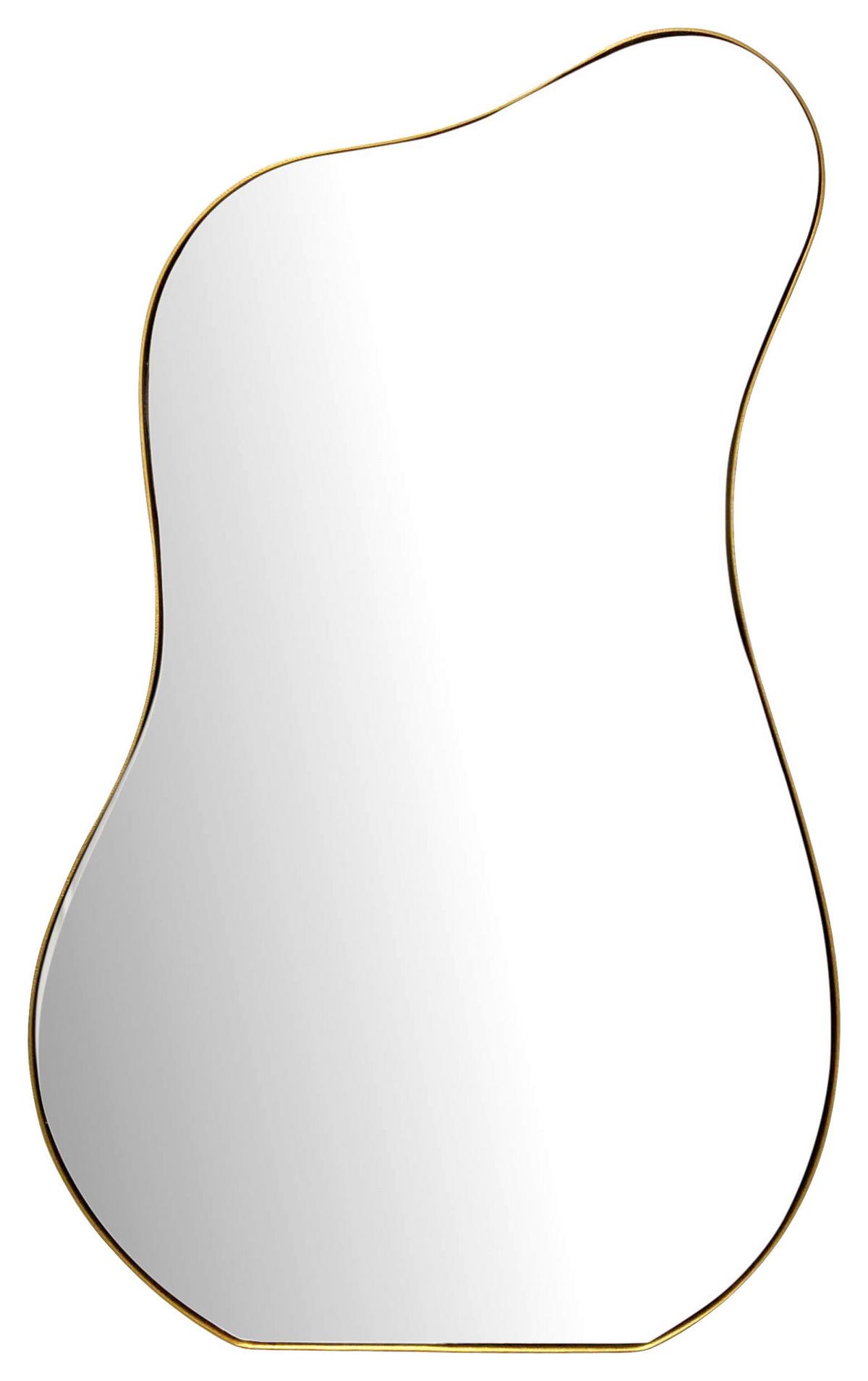 WANDSPIEGEL WL7.113 - Goldfarben, Design, Glas/Metall (60/100/2,5cm) - MID.YOU