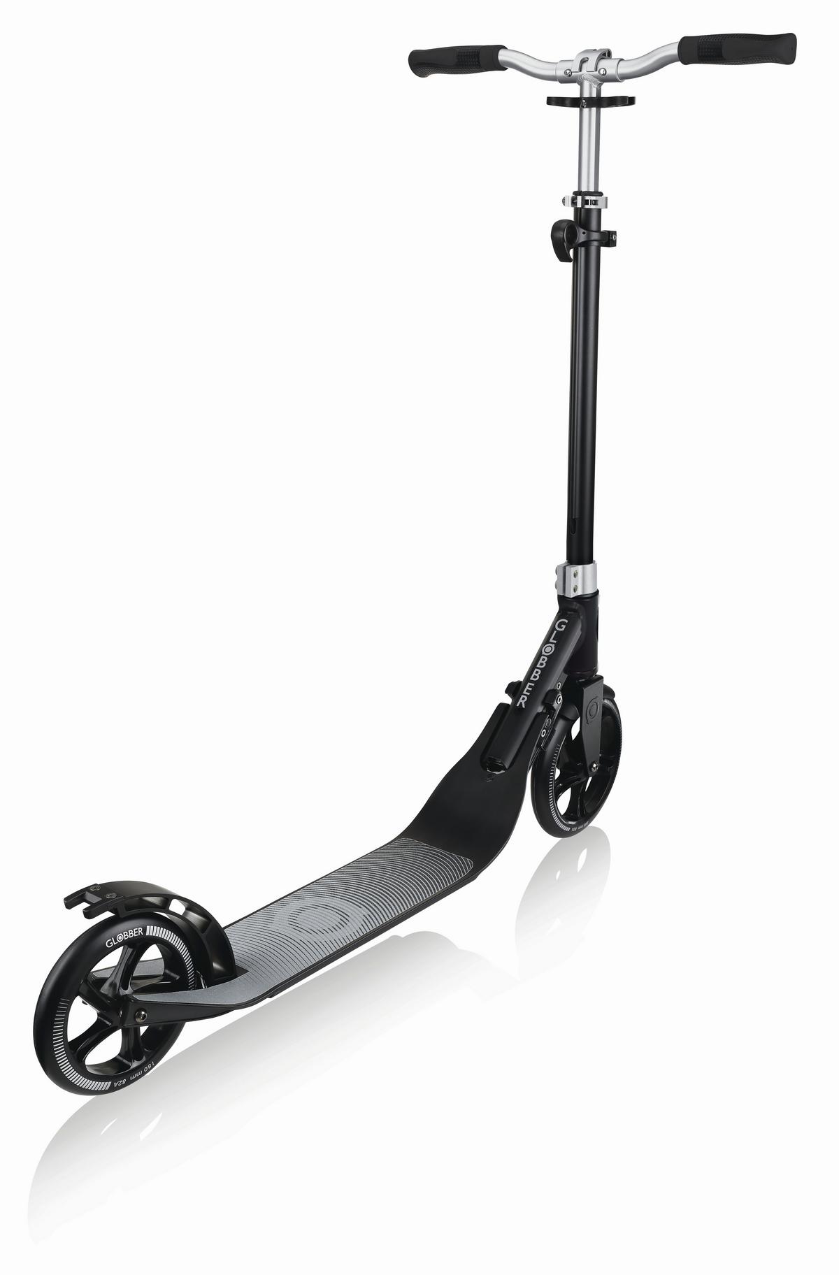 Scooter GL One aus Aluminium - Schwarz/Grau, Basics, Metall (49/111/96cm) - GLOBBER