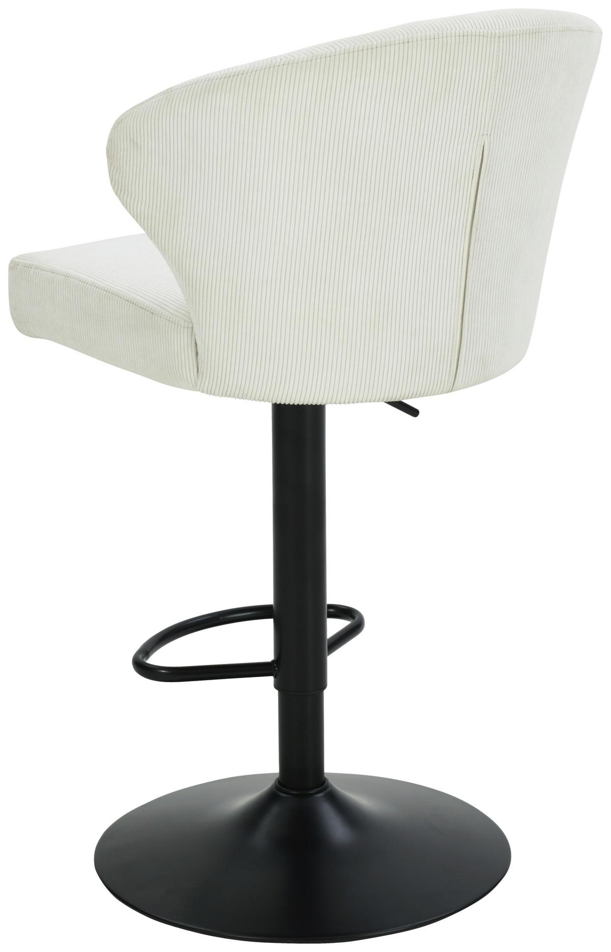 Bárszék Jana - bézs/fekete, Modern, textil/fa (54/110,5/93,5/56cm) - Based