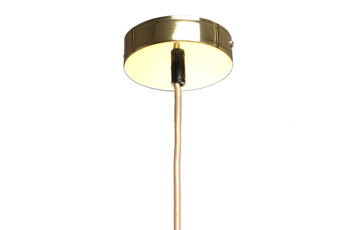Hängeleuchte Hängelampe Lumi - Klar/Goldfarben, Trend, Glas (20/27/20cm) - Kayoom