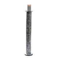 Kerzenhalter Purley Silberfarben - Silberfarben, Basics, Metall (15/80/15cm)