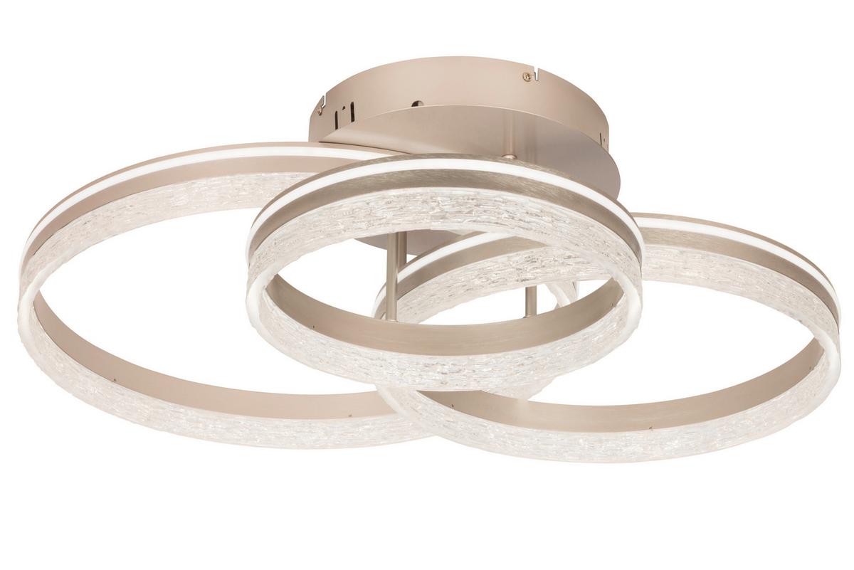 LAMPA SUFITOWA LED SWANSEA *SBN* - cappuccino, Design, tworzywo sztuczne/metal (72/63/22cm) - Novel