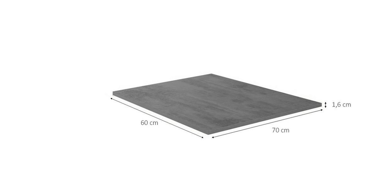 Küchenrückwand NV70 Schieferfarben - Schieferfarben, MODERN, Holzwerkstoff (60/70/1,6cm) - Nobilia