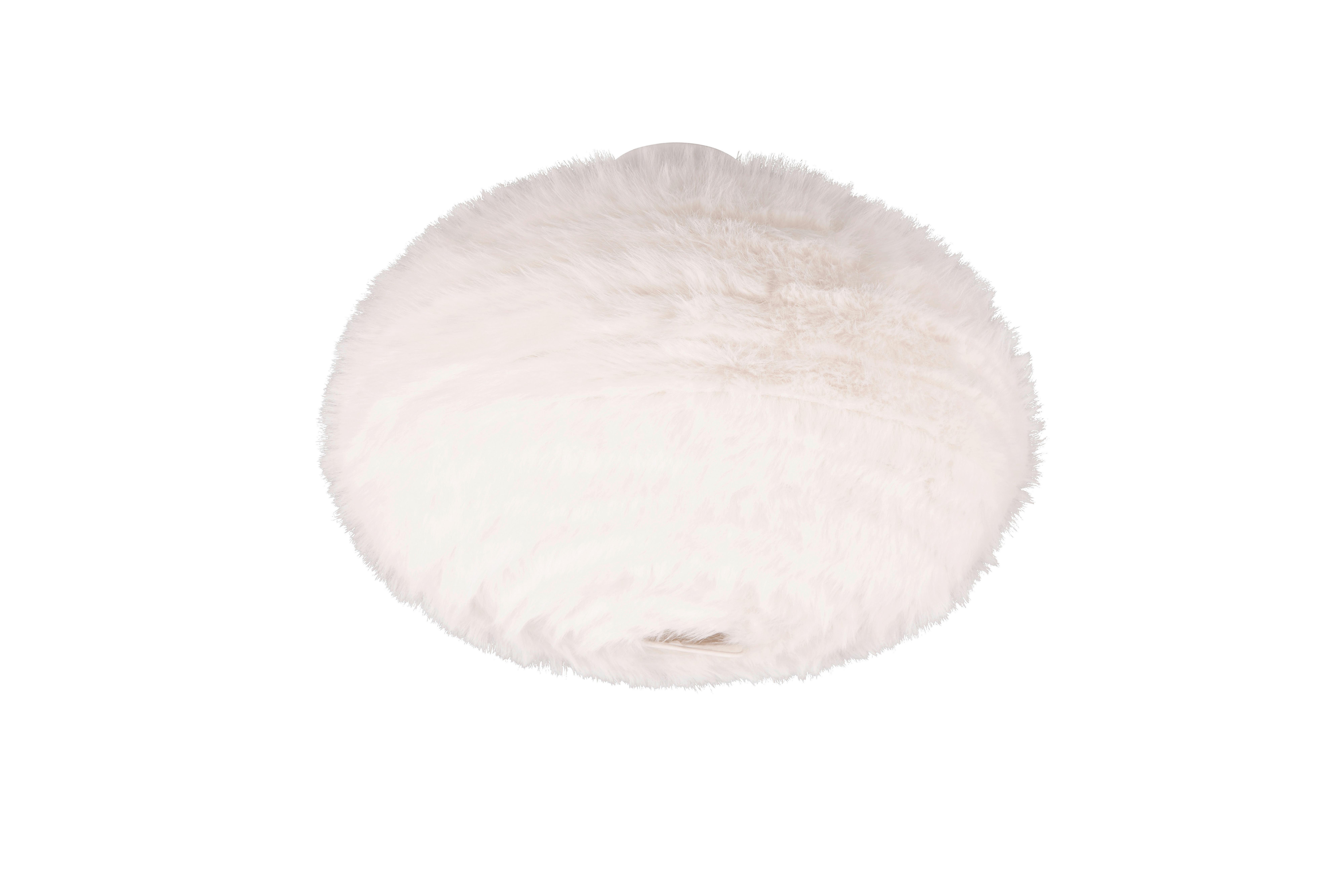 LAMPA SUFITOWA R61582001 FURRY - biały/kolor piaskowy, Modern, metal/tkanina (50/38cm)