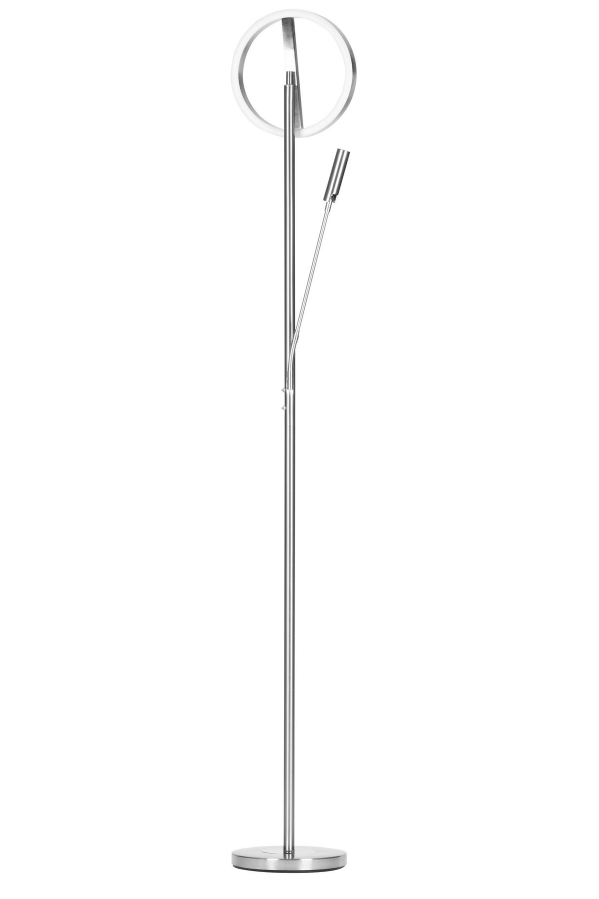 LAMPA LED OŚWIETLAJĄCA SUFIT WORTHING *SBN* - kolor srebrny/biały, Design, tworzywo sztuczne/metal (28/180cm) - Novel