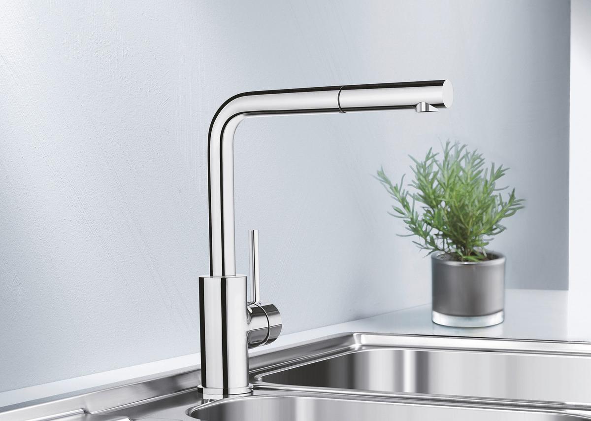 ARMATURA KUCHENNA 519810  -TOP- - kolor chromowy, Basics, metal (11/29,6/32,5cm) - Blanco