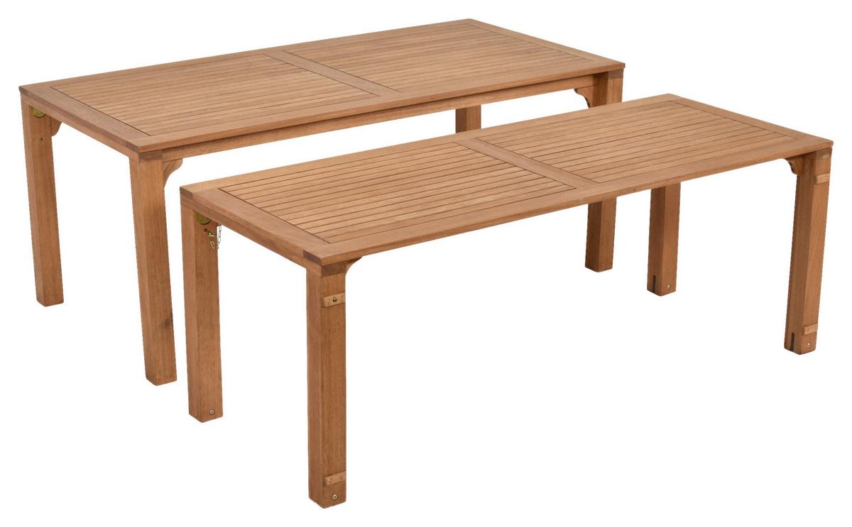 Vrtna Miza Flex, 185x90x76cm, Masivno - rjava, Konvencionalno, les (185/90/76cm) - Gardenson