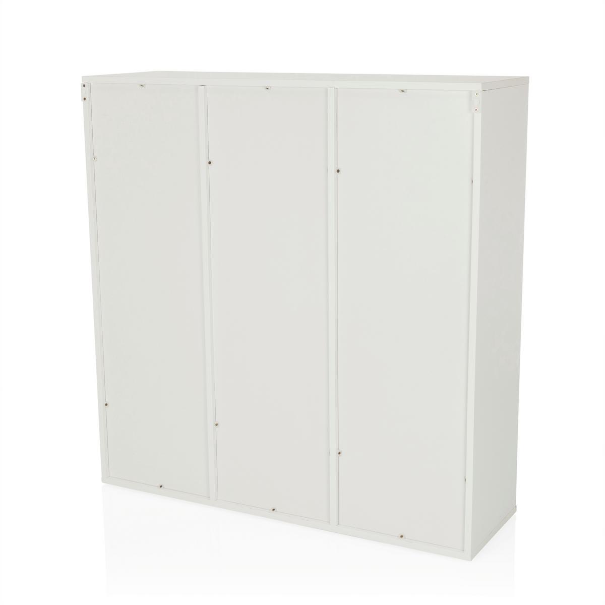 Regal Bjorke, Bela - bela, Moderno, leseni material (97,5/100/30cm) - MID.YOU