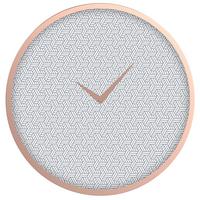 Wanduhr Kelly Ø ca. 50,8cm - Hellgrau/Kupferfarben, Glas/Papier (50,8cm) - Modern Living